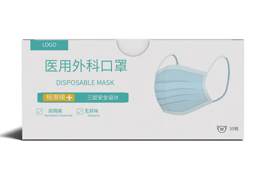 Biologisch afbreekbare Beschikbare het Masker Verpakkende Doos 250gsm van ROHS