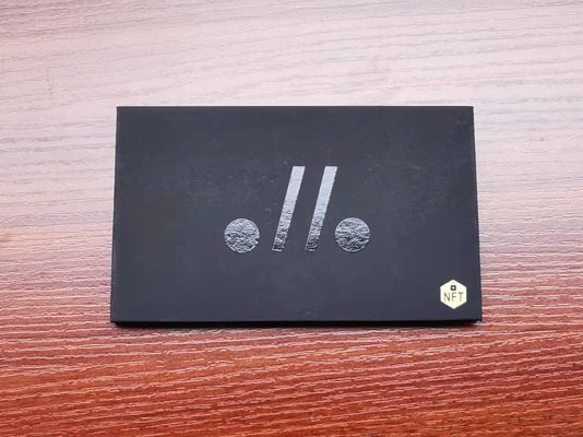 Het Document van douanelogo hot stamping UV Zwarte Vrije het Vakje van de Giftkaart VIP Creditcard Verpakking