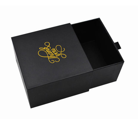 Het Kartondocument van Matt Laminated Gold Foil Stamping Stijf Ladevakje voor Jewelries