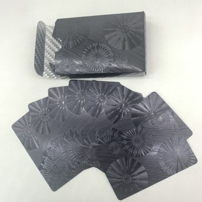 De zwarte Kaarten van de Folie Waterdichte Plastic Pook met Zilveren Folie Tuck Box